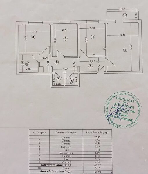 Drumul Taberei, 3 camere cu centrala proprie.
